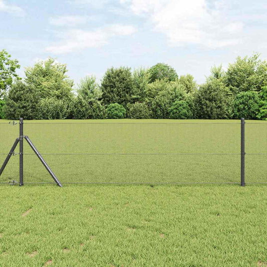 Welded Wire Fence Grey 0.6 x 10 m Steel