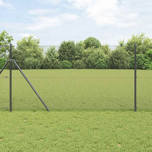 Welded Wire Fence Grey 1.4 x 10 m Steel