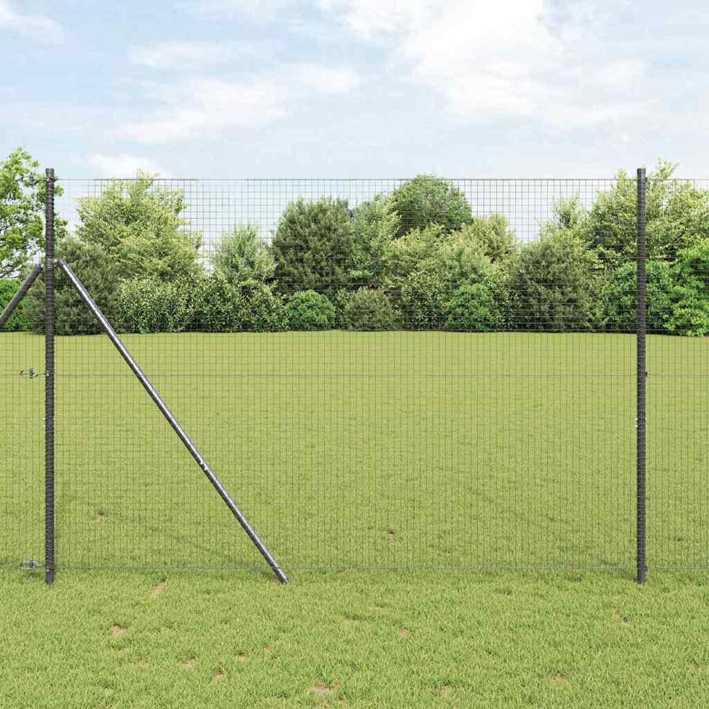 Welded Wire Fence Grey 1.6 x 25 m Steel
