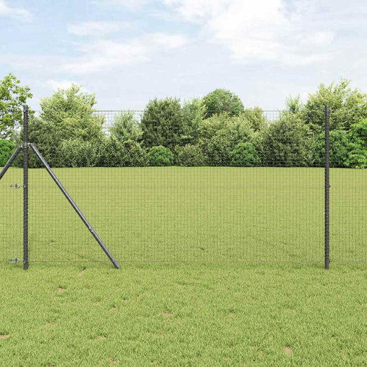 Welded Wire Fence Grey 1 x 50 m Steel