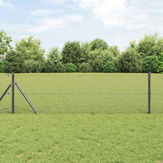 Welded Wire Fence Grey 0.8 x 100 m Steel