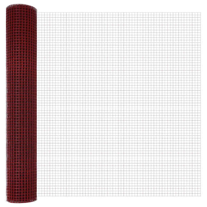 Welded Wire Fence Red 1.5 x 10 m Steel