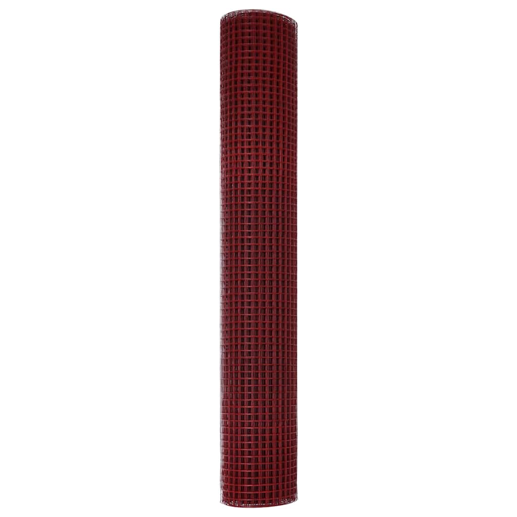 Welded Wire Fence Red 1.5 x 10 m Steel