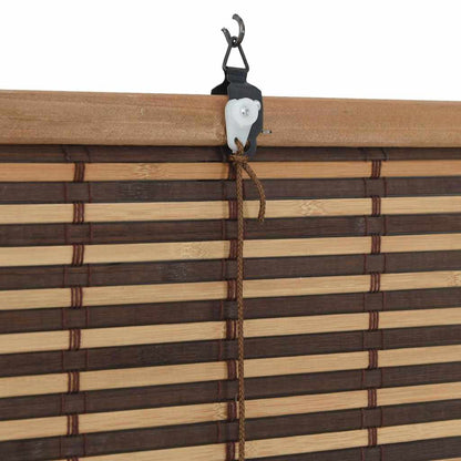 Window Blind Geometric Brown 150 x 220 cm Bamboo