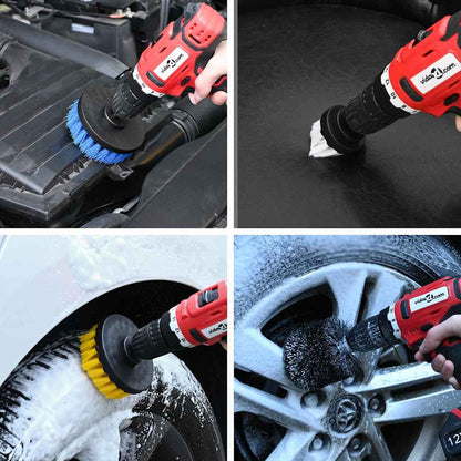 Soft and Hard Cleaning Brush Set 12 pcs Multi Color