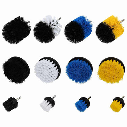 Soft and Hard Cleaning Brush Set 12 pcs Multi Color