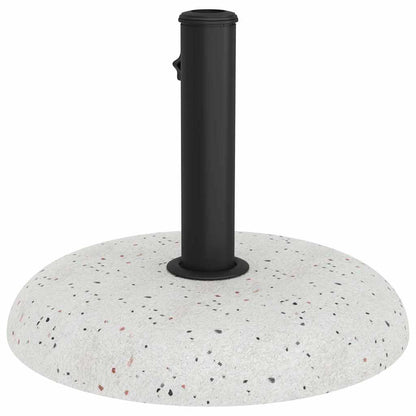 Parasol Base White and Black 45 x 45 x 40 cm Concrete and Metal