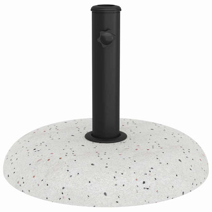 Parasol Base White and Black 45 x 45 x 40 cm Concrete and Metal