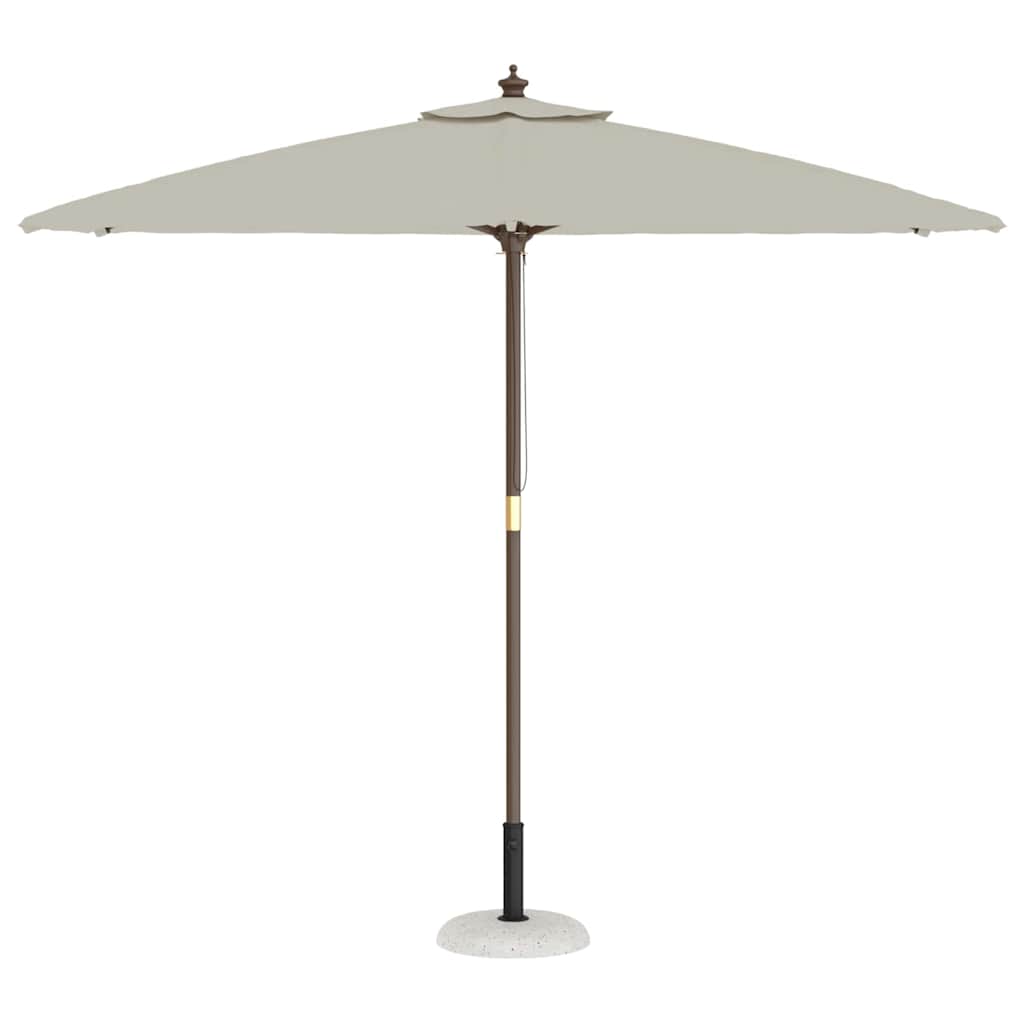 Parasol Base White and Black 45 x 45 x 40 cm Concrete and Metal