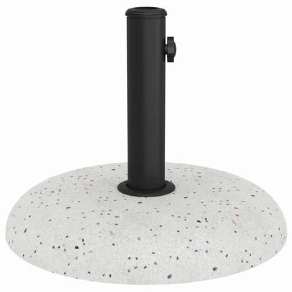 Parasol Base White and Black 45 x 45 x 40 cm Concrete and Metal