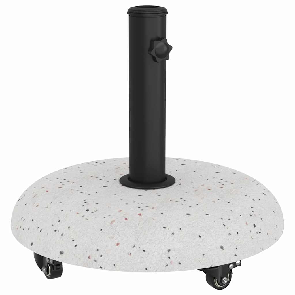 Parasol Base White and Black 45 x 45 x 40 cm Concrete and Metal
