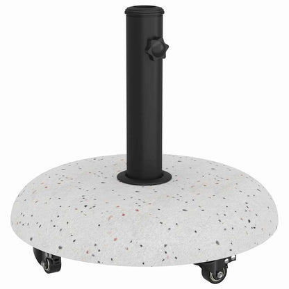 Parasol Base White and Black 45 x 45 x 40 cm Concrete and Metal