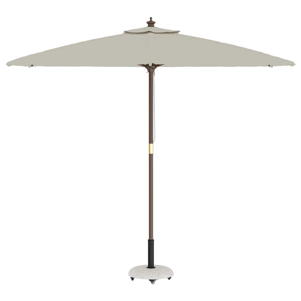 Parasol Base White and Black 45 x 45 x 40 cm Concrete and Metal