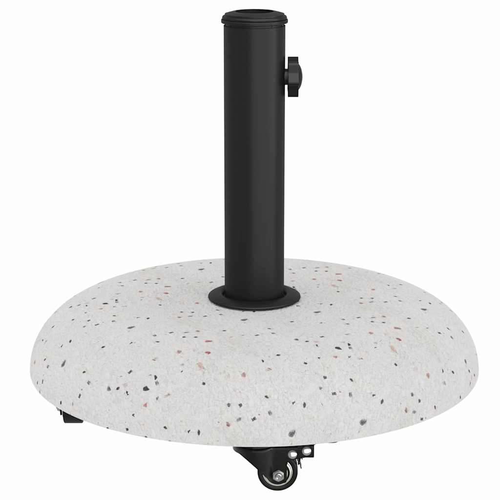 Parasol Base White and Black 45 x 45 x 40 cm Concrete and Metal