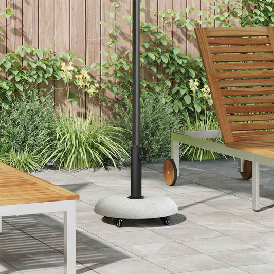 Parasol Base Light Grey and Black 45 x 45 x 40 cm