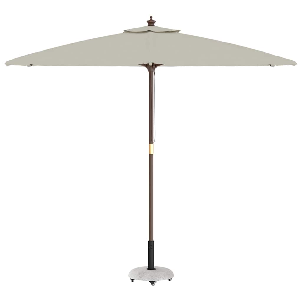 Parasol Base Light Grey and Black 45 x 45 x 40 cm