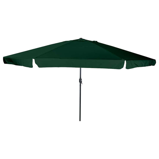 Garden Parasol Green and Black 395 x 395 x 245 cm