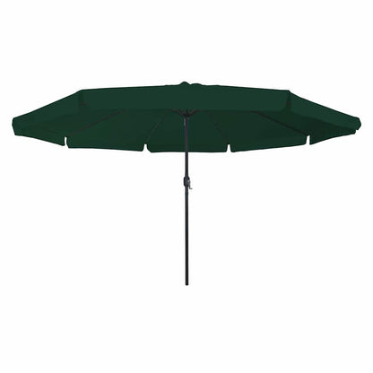 Garden Parasol Green and Black 395 x 395 x 245 cm