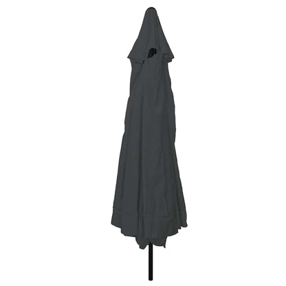Garden Parasol Anthracite and Black 395 x 395 x 245 cm