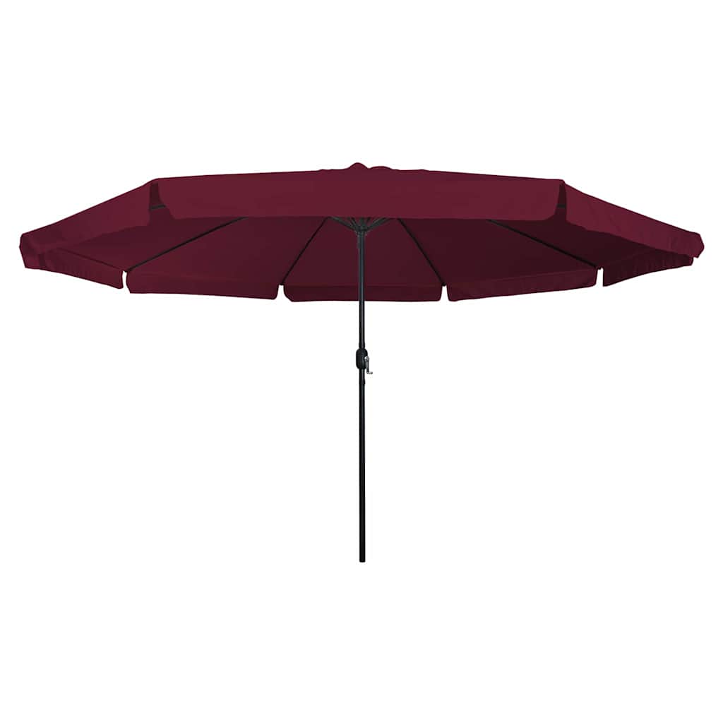 Garden Parasol Red and Black 395 x 395 x 245 cm