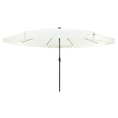 Garden Parasol White and Black 395 x 395 x 245 cm