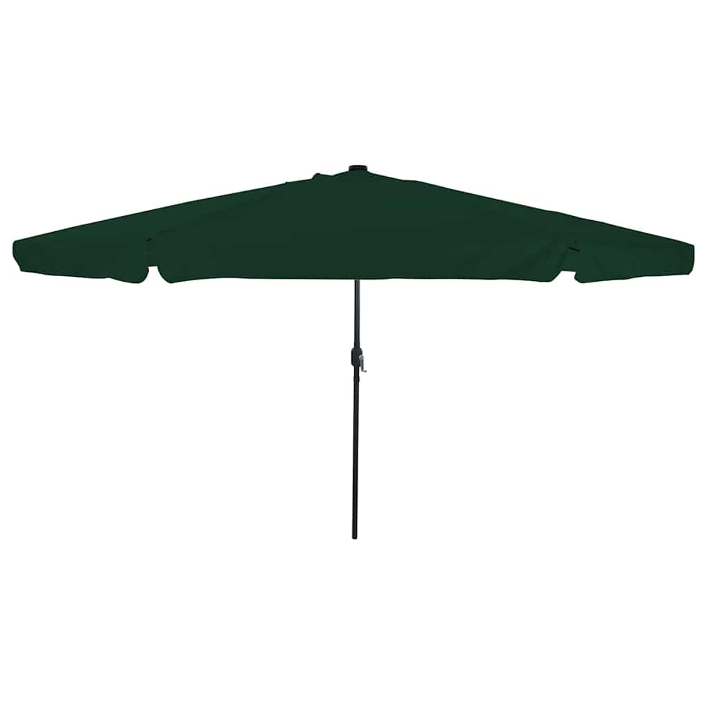 Garden Parasol Green and Black 395 x 395 x 245 cm