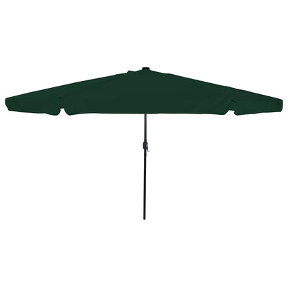 Garden Parasol Green and Black 395 x 395 x 245 cm