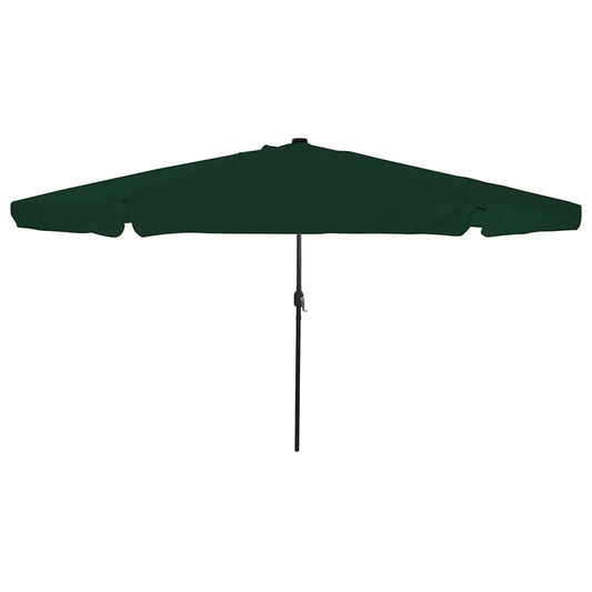 Garden Parasol Green and Black 395 x 395 x 245 cm