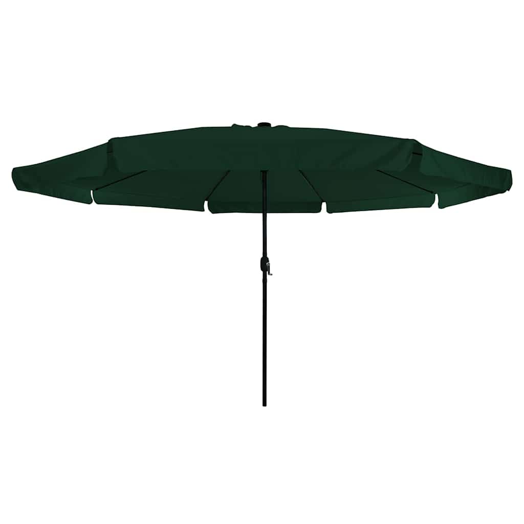 Garden Parasol Green and Black 395 x 395 x 245 cm