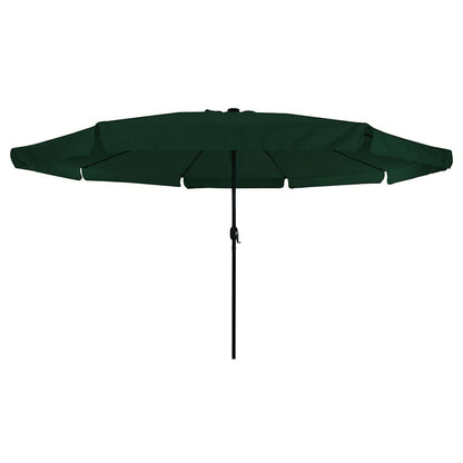 Garden Parasol Green and Black 395 x 395 x 245 cm