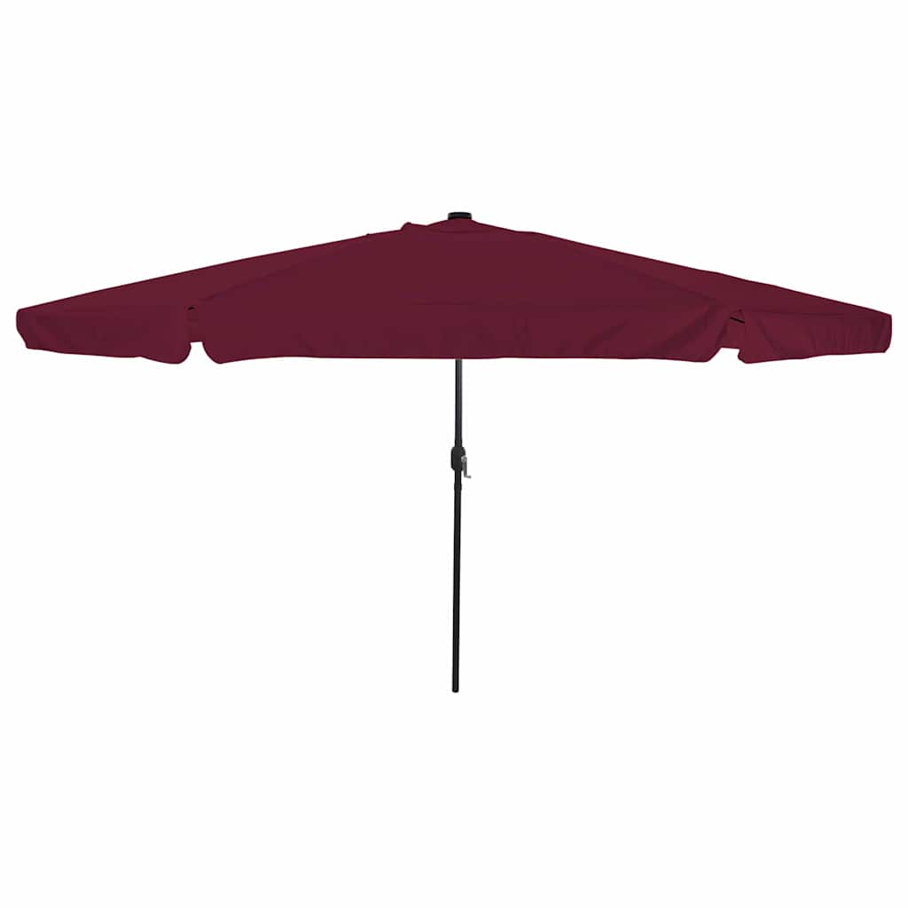 Garden Parasol Red and Black 395 x 395 x 245 cm