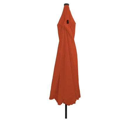 Garden Parasol Red and Black 395 x 395 x 245 cm