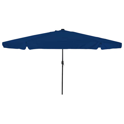 Garden Parasol Blue and Black 395 x 395 x 245 cm