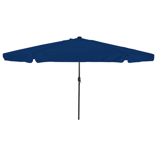 Garden Parasol Blue and Black 395 x 395 x 245 cm
