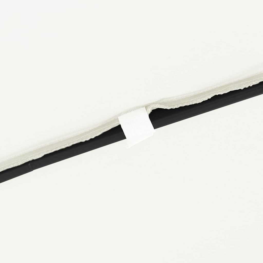 Garden Parasol White and Black 295 x 295 x 245 cm