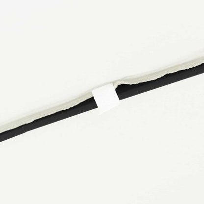 Garden Parasol White and Black 295 x 295 x 245 cm