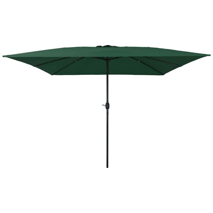 Garden Parasol Green and Black 295 x 295 x 245 cm
