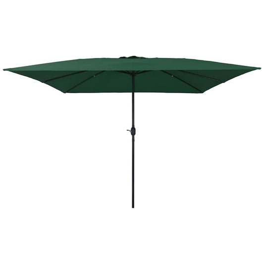 Garden Parasol Green and Black 295 x 295 x 245 cm