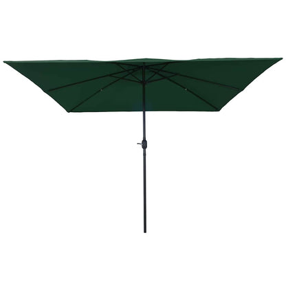 Garden Parasol Green and Black 295 x 295 x 245 cm
