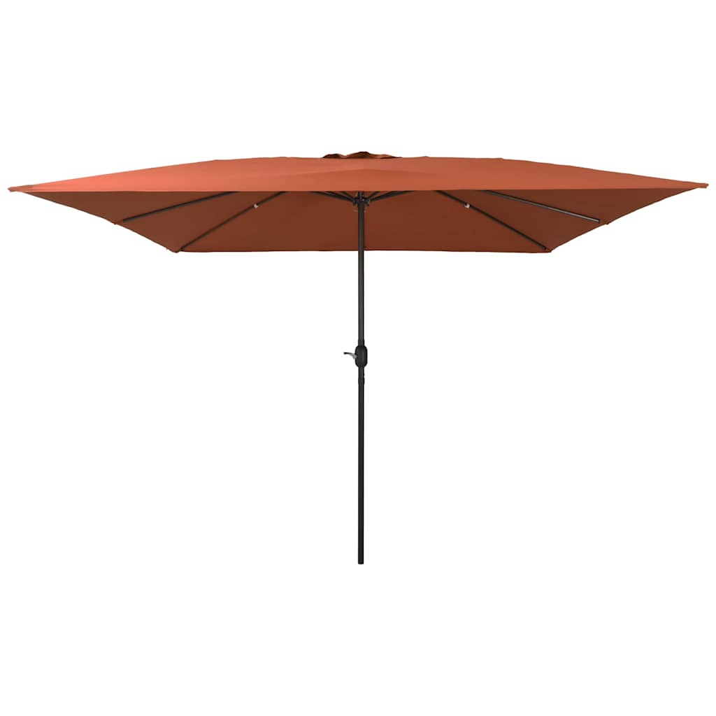 Garden Parasol Red and Black 295 x 295 x 245 cm