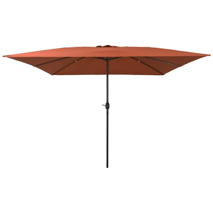 Garden Parasol Red and Black 295 x 295 x 245 cm