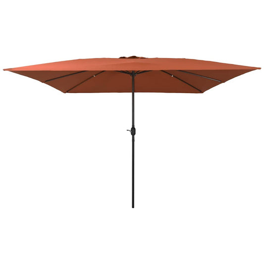 Garden Parasol Red and Black 295 x 295 x 245 cm