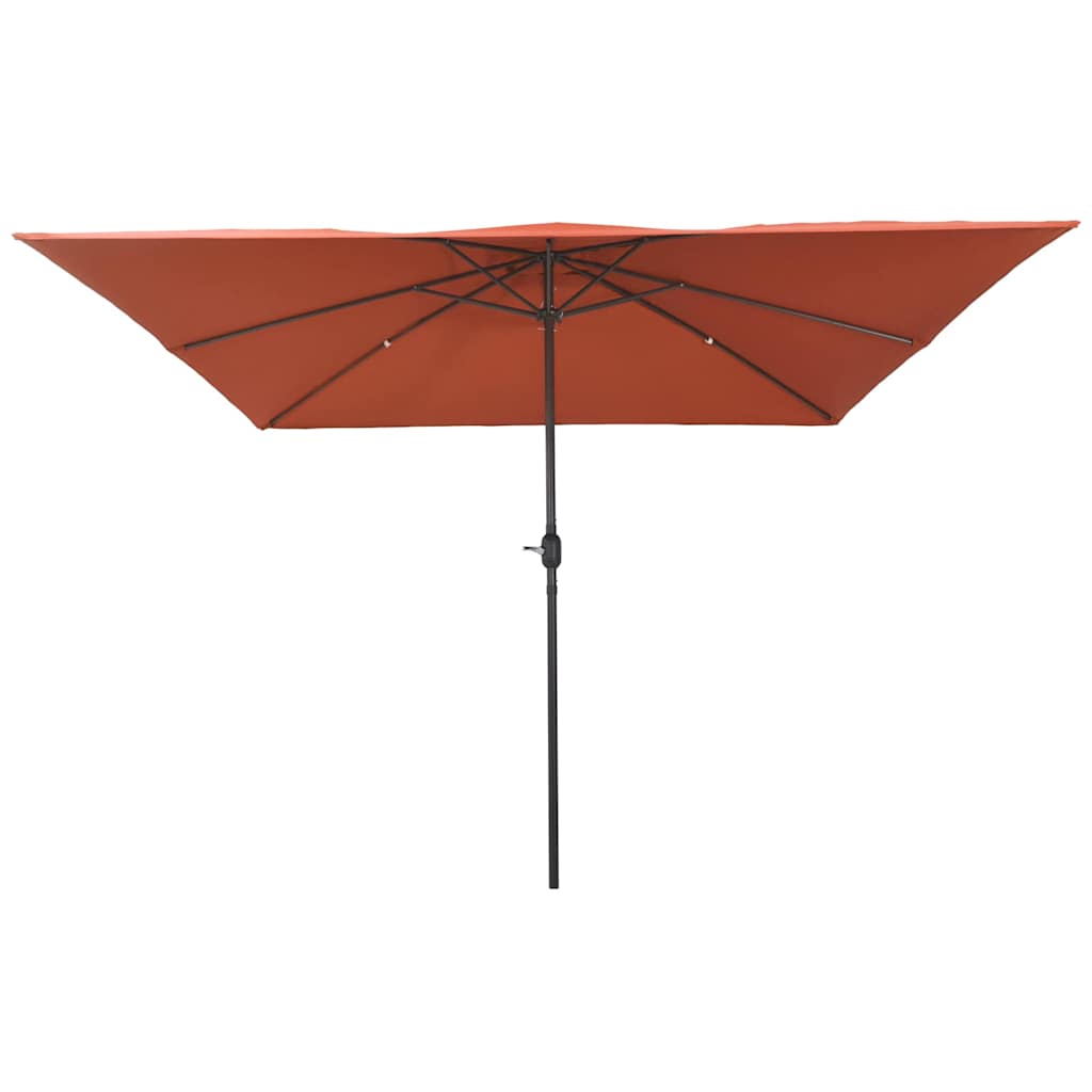Garden Parasol Red and Black 295 x 295 x 245 cm