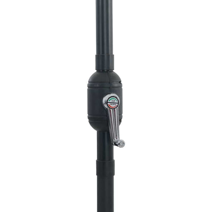 Garden Parasol Black 295 x 295 x 245 cm Polyester and Steel