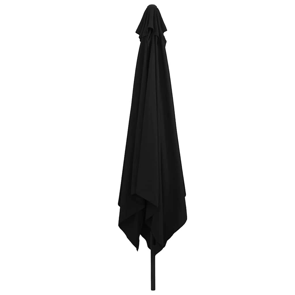 Garden Parasol Black 295 x 295 x 245 cm Polyester and Steel