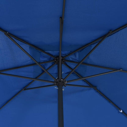 Garden Parasol Blue and Black 295 x 295 x 245 cm