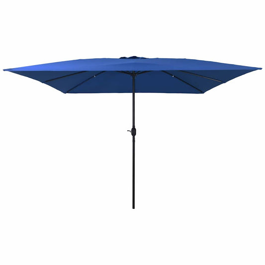 Garden Parasol Blue and Black 295 x 295 x 245 cm