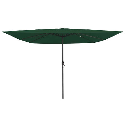 Garden Parasol Green and Black 295 x 295 x 245 cm