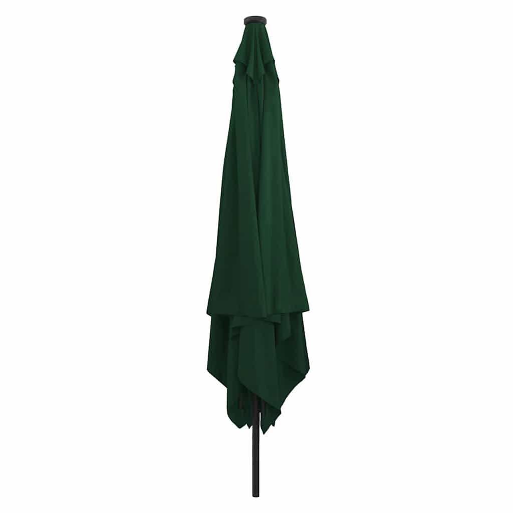 Garden Parasol Green and Black 295 x 295 x 245 cm