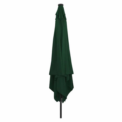 Garden Parasol Green and Black 295 x 295 x 245 cm